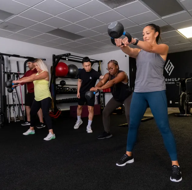 Athlete training core and back