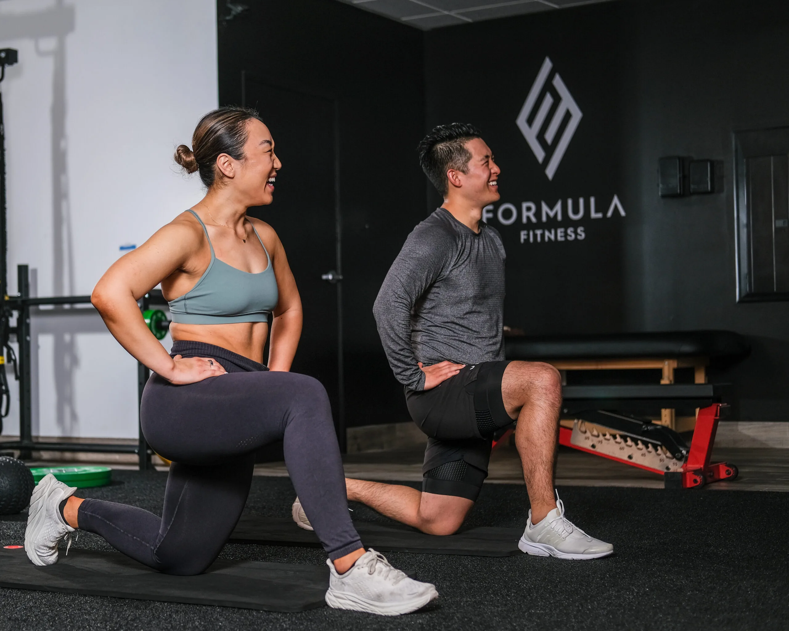 Athlete lifting dumbbells